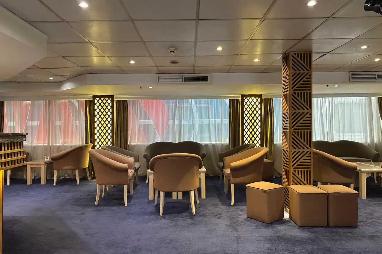 Lounge aboard the MS Nile Crown I Nile Cruise Nile cruise